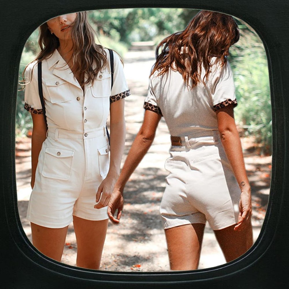 NWT Afends Safari Playsuit romper utility workwear